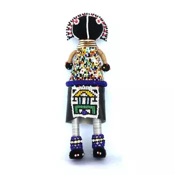 AFRIKICO Ndebele Doll Girl Ndebele Maiden Doll 401 Сделано в Южной Африке