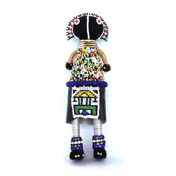 Afrikiko AFRIKICO Кукла ндебеле девочка Кукла ндебеле 401 Сделано в Южной Африке Сделано в Южной Африке