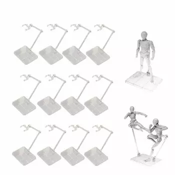 Aftago Plastic Model Figure 12 180 Degree Display Doll Transparent Stand, Pieces, Pedestal, 1/144 Scale, Polycarbonate, Movable, Stand, Model, Stand,
