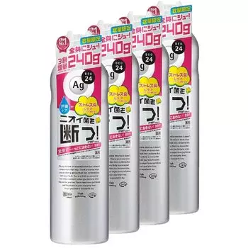 AG Deo 24 Powder Spray Unscented XL 240 г x 4 флакона [Оптовая закупка] (Квази-лекарство)
