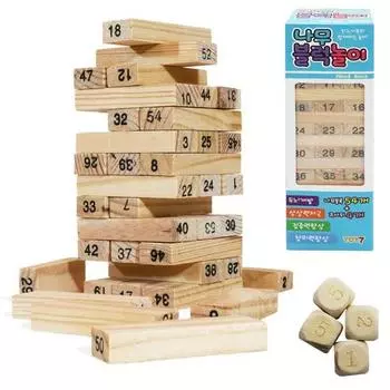 Aga Plus Jenga Game Wood Block Set, популярная корейская игра