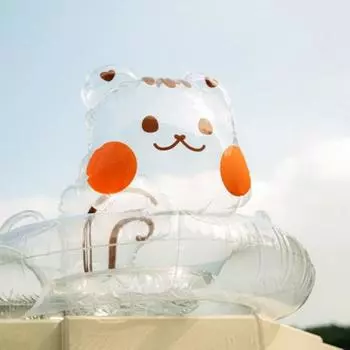 Agard Infant Dottu Dot Walker Tube 2.0 Dotram Tail Type, прозрачный, 1 шт., Корейские водные развлечения