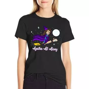 Agatha All Along Special Series 07 Классическая футболка Новое издание Смешные футболки для женщин M чёрный
