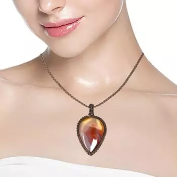 Агатовое ожерелье Красный макраме драгоценный камень Бисерное ожерелье макраме камень красный Ручная работа