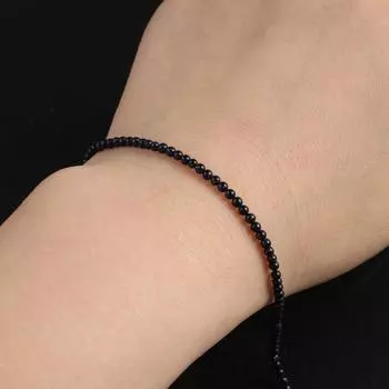 Агатовые бусины 2 мм натуральный камень черный агат изоляция бусина для изготовления ювелирных изделий своими руками ожерелье браслет серьги аксессуар 2mm