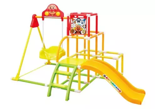 AGATSUMA Anpanman My Child Genius Easy Folding Swing Park DX Yellow Возраст 2-5 лет жёлтый