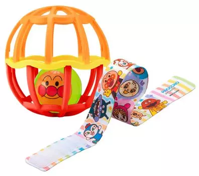 AGATSUMA Anpanman Shakashaka Ball with Strap Strap Red [2024]