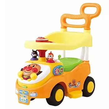 AGATSUMA Anpanman Yokubari Busy Car с толкателем + ограждением (Целевой возраст: от 10 месяцев до 5 лет)