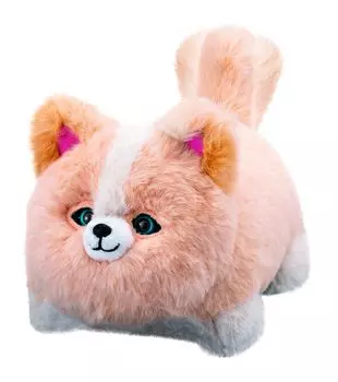 AGATSUMA Что ты делаешь? Мягкая игрушка на батарейках, подходящая для детей от 3 до 27 см, Абрикос? животное, подражатель, управляемый, игрушка, вверх, абрикосовый