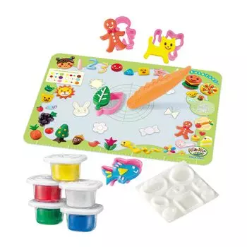 AGATSUMA Rice Nen Жевательная и гладкая рисовая глина впервые с цветной глиняной доской Сделайте!