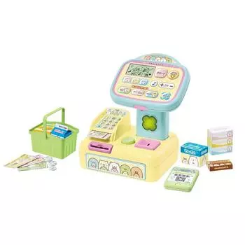 Agatsuma Sumikko Gurashi Snacks с быстрым сканированием Sumikko Self Register Body x 1, Купюры x 10, Корзина x 1, Лист наклеек x 2 [Премия Японии за игрушки 2022 г. Basi