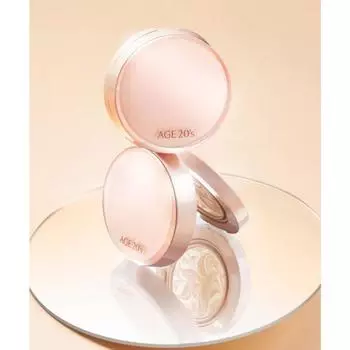 AGE 20 S Glow Glass Essence Cover Pact (main product + refill), 1 piece