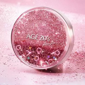 Age 20 s Jericho Rose Essence Cover Pact Shining Drops Edition No21 12.5g + 12.5 Refill