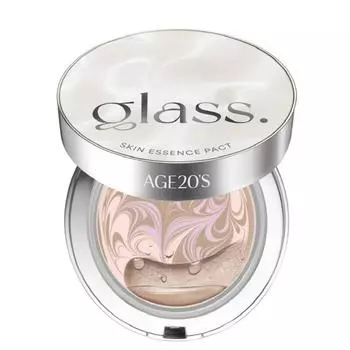 Age 20 s Renewal Glass Skin Essence Pact Glow 12,5 г + сменный блок по 12,5 г, 2 цвета 21. Light Beige