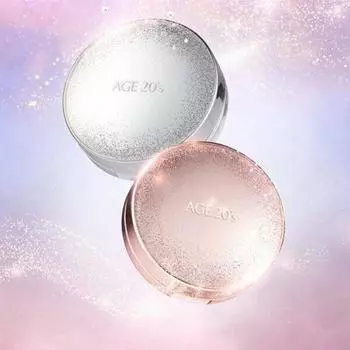 AGE 20 S sparkle case SPF50+ PA+++ Special Essence Cover Pact ampoule set, case+refillll 2pcs+ampule 4pcs, KBeauty. образец Pink Beige 21