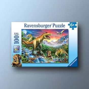 Эпоха динозавров XXL 100 деталей Пазл Ravensburger VI, популярная корейская настольная игра