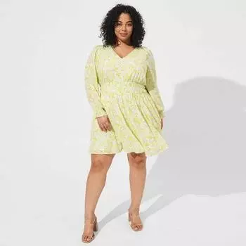Age-Reducing Gentle Fat Sister Summer Wear A- line Fairy Dress Defective 1