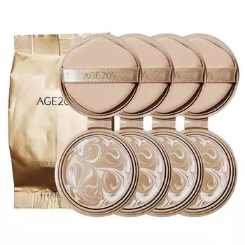 Age to Wenness Essence Cover Pact Aurora Gold Edition Сменный блок, HG No. 21, 4 шт.