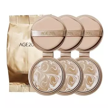 Age to Wenness Essence Cover Pact Aurora Gold Edition Сменный блок, HG No. 21, 3 шт.
