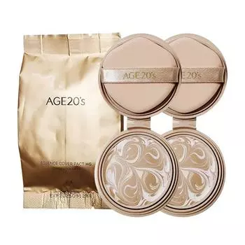 Age to Wenness Essence Cover Pact Aurora Gold Edition Сменный блок, нет. 21, 2 шт.
