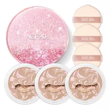 Age to Wenness Shining Drop Edition Pink Pact Set, нет. 21 Розовый латте, 1 набор