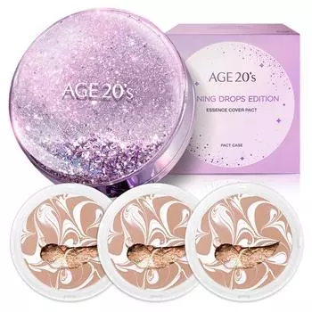 Age to Wenness Shining Drop Pact Edition Case + Refill 12.5gx 3p, No. 23, 1 комплект