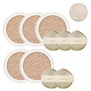 Age to Wenness Silk High Cover Cushion Refill 5 pcs, Silk No. 21, 5 pcs.