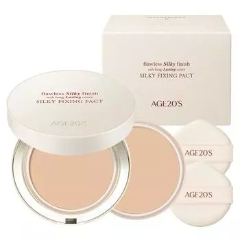 Age to Wenness Silky Fixing Pact 14g + Refill 14g Set, No. 23, 1 set