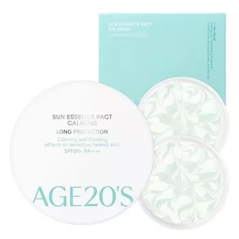 Age to Wenness Sun Essence Pact Calming Long Protection Case + Refill 12.5g x 2p set SPF50+ PA++++, 1 set