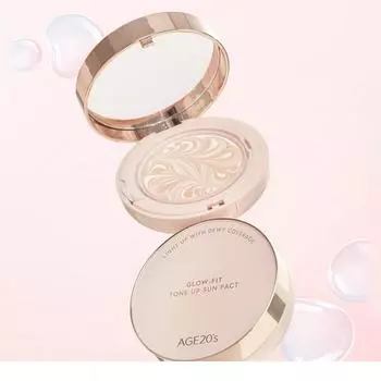 Age Two Wenice Glow Fit Tone Up Sun Pact SPF50+PA++++, 12,5г, 1 популярная корейская косметика