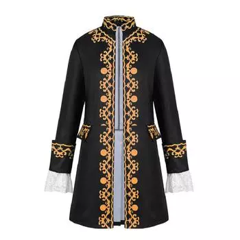 Ages Middle Print Prince Cosplay Costume Coat Halloween Party Performance Stage S