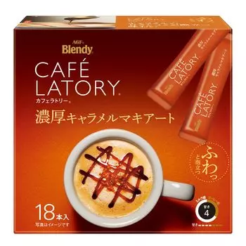 AGF Blendy Cafe Latry Stick Rich Caramel Macchiato 18 бутылок x 3 коробки [Stick Coffee]