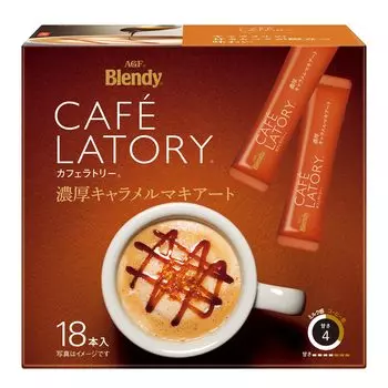 AGF Blendy Cafe Latry Stick Rich Caramel Macchiato 18 шт. [Кофе в стиках]