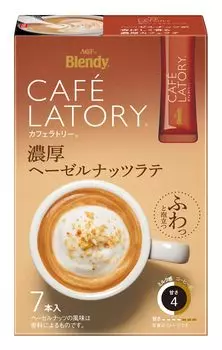 AGF Blendy Cafe Latry Stick Rich Hazelnut Latte 7 бутылок x 6 коробок [Stick Coffee] 10,5 г (х 42)