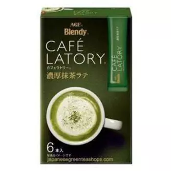AGF Blendy Cafe Latry Stick Rich Matcha Latte 6 штук