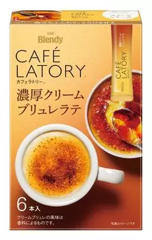 AGF Blendy Cafe Latte Stick Rich Cream Brulee Latte 6 бутылок x 6 коробок Latte [Cafe Stick] [Sweets Latte] [Powder]