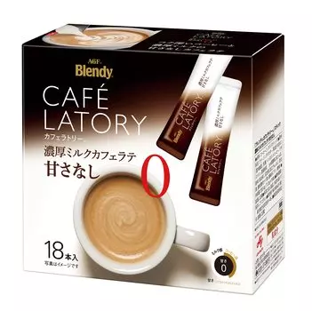 AGF Blendy Cafe Latte Stick Rich Milk Cafe Latte Unsweetened 18 бутылок x 3 коробки [Stick Coffee] [Unsweetened]
