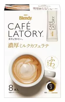 AGF Blendy Cafe Latte Stick Rich Milk Cafe Latte 8 бутылок x 6 коробок 84 г [Stick Coffee] (х 6)