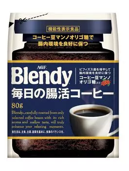 AGF Blendy Daily Intestinal Activity Coffee Pack 80 г [Растворимый кофе] [Растворимый в воде] [Запасной блок] [Манноолигосахарид]
