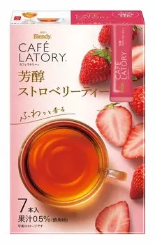 AGF Blendy Latry Stick Ароматный клубничный чай 7 бутылок x 6 коробок Caf [Фруктовый чай] [Чайный стик]