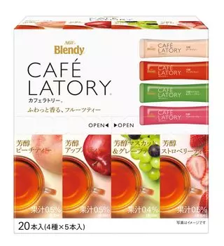 AGF Blendy Latry Stick Fruit Tea Assortment 20 шт. Caf [Фруктовый чай] [Чайная палочка] [Маленький подарок] [Ассортимент] [Подарок] (х 1)