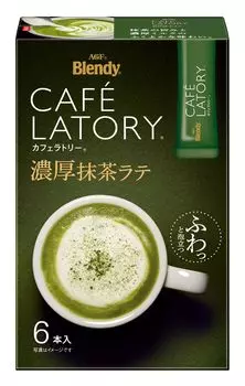 AGF Blendy Latry Stick Rich Matcha Latte 6 бутылок x 6 коробок Caf [Порошковый Matcha] 11,5 г (х 36)