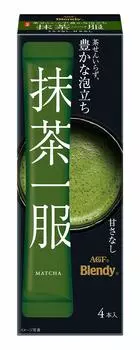 AGF Blendy Matcha No Milk 4 бутылки x 6 коробок грамм [Порошковый Matcha] [Без сахара] 7,5 (х 24)