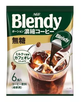 AGF Blendy Potion Концентрированный кофе без сахара 6 шт. x 12 пакетиков [Кофе со льдом] [Кофейное зелье]