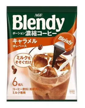 AGF Blendy Potion Концентрированный кофейный напиток с карамельной рудой 6 шт. x 12 пакетиков [Кофе со льдом] [Кофейное зелье]