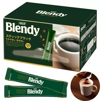 AGF Blendy Stick Black 100 бутылок [Кофе в стиках] [Водорастворимый кофе] [Растворимый кофе]