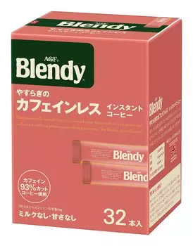 AGF Blendy Stick Black Peaceful Decaffeinated 32 бутылки [Кофе в стиках][Водорастворимый кофе][Кофе без кофеина]