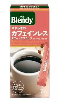 AGF Blendy Stick Black Peaceful Decaffeinated 7 бутылок x 6 коробок [Кофе в стиках] [Кофе с кофеином]