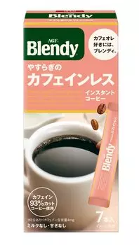 AGF Blendy Stick Black Peaceful Decaffeinated 7 бутылок x 6 коробок [Кофе в стиках] [Кофе с кофеином]