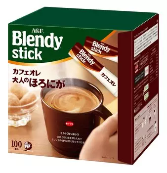 AGF Blendy Stick Caf au lait Adult s Horoniga 100 шт. [Кофе в стиках]